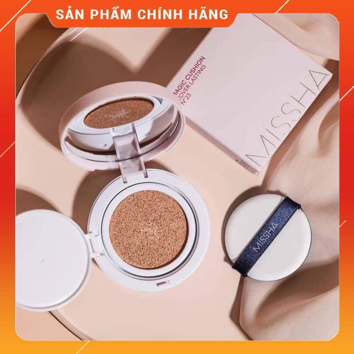 🌸Phấn nước missha Hồng [Chuẩn hãng] + Kiềm dầu, độ che phủ cao, mềm mịn🌸🌸