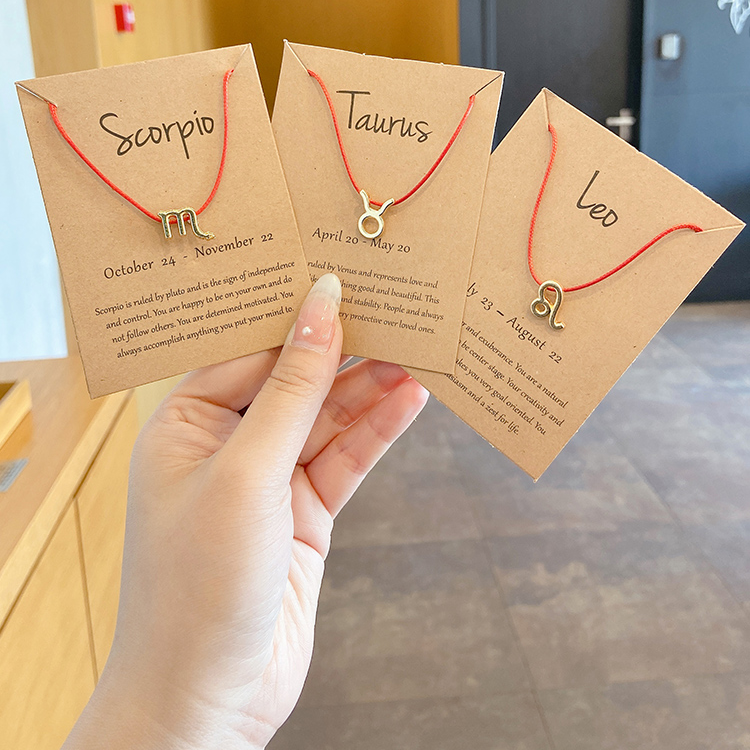 [Mã FAMAYFA giảm 10K đơn 50K] Vòng Tay Có Mặt Hình Cung Hoàng Đạo Màu Đỏ Dành Cho Cặp Đôi | BigBuy360 - bigbuy360.vn