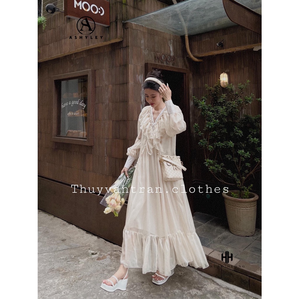 VÁY MAXI TƠ BABYDOLL ĐUÔI CÁ SIÊU XINH