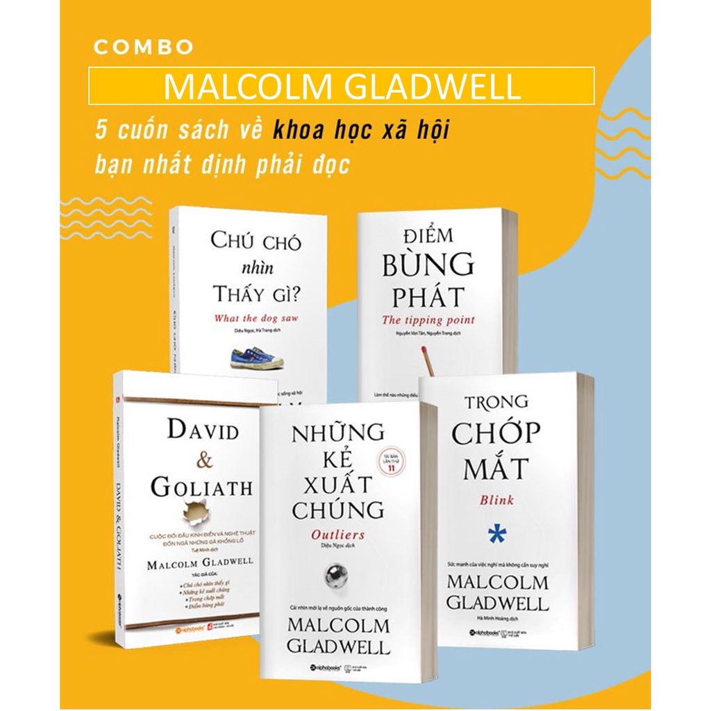 Sách - Malcolm Gladwell - Combo 5 cuốn sách về khoa học xã hội bạn nhất định phải đọc