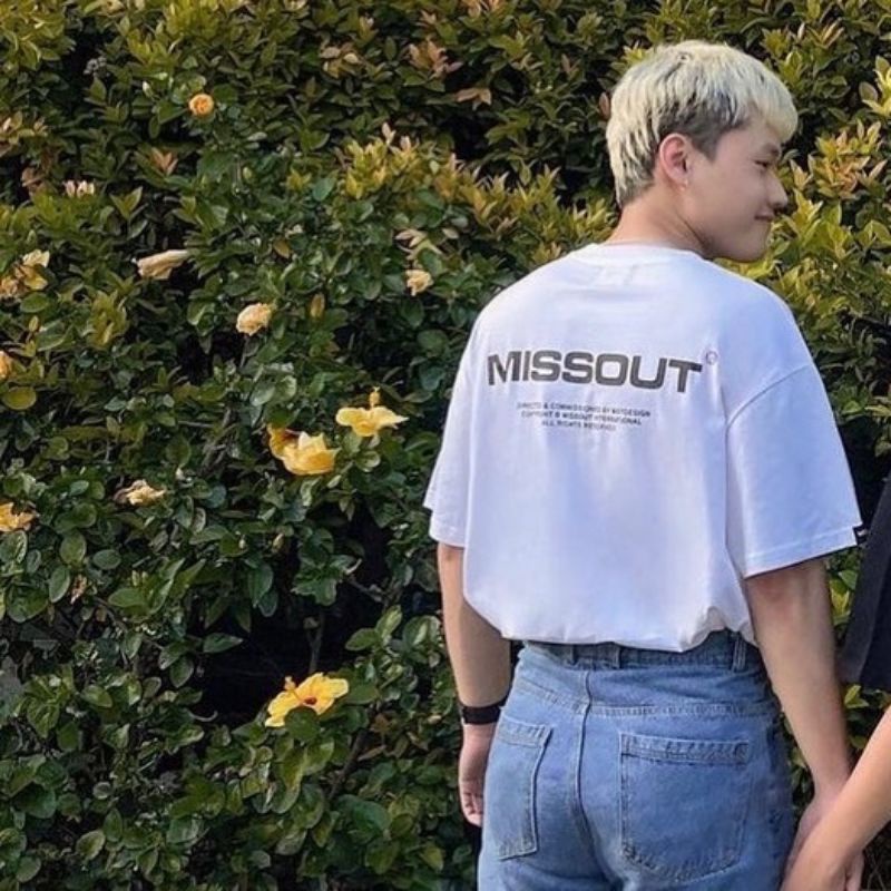 XPstore Áo Thun tay lỡ unisex Missout Nam/Nữ (Ảnh thật)