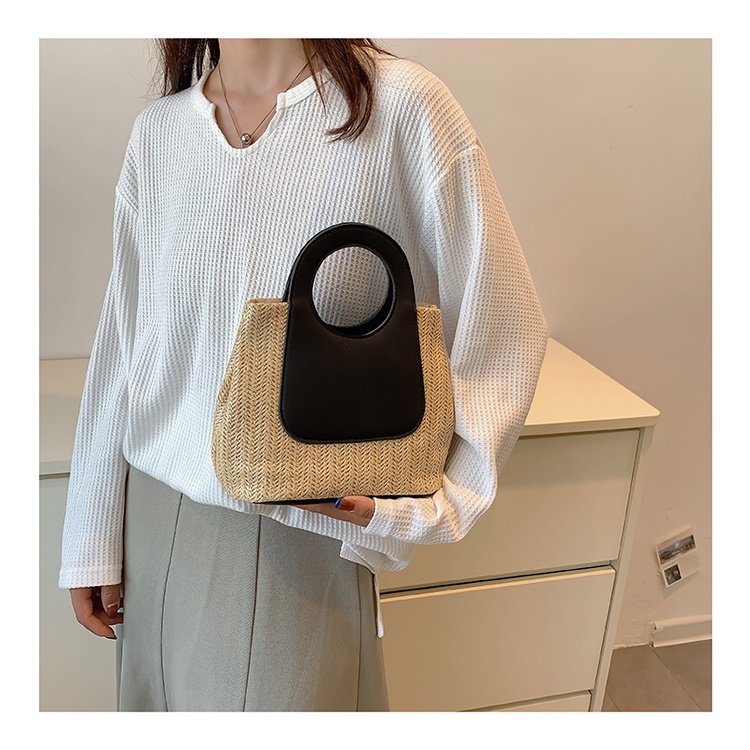 Túi xách đeo vai / xách tay màu sắc tương phản thời trang xinh xắn cho nữ