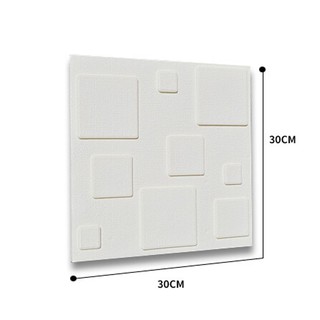 Giấy dán tường 3D ô vuông nổi