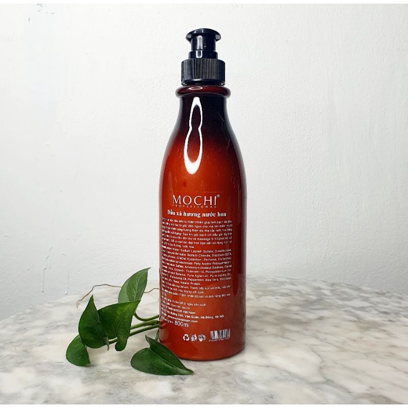 Dầu gội xả hương nước hoa Mochi 800ml dưỡng tóc mềm mượt sáng bóng