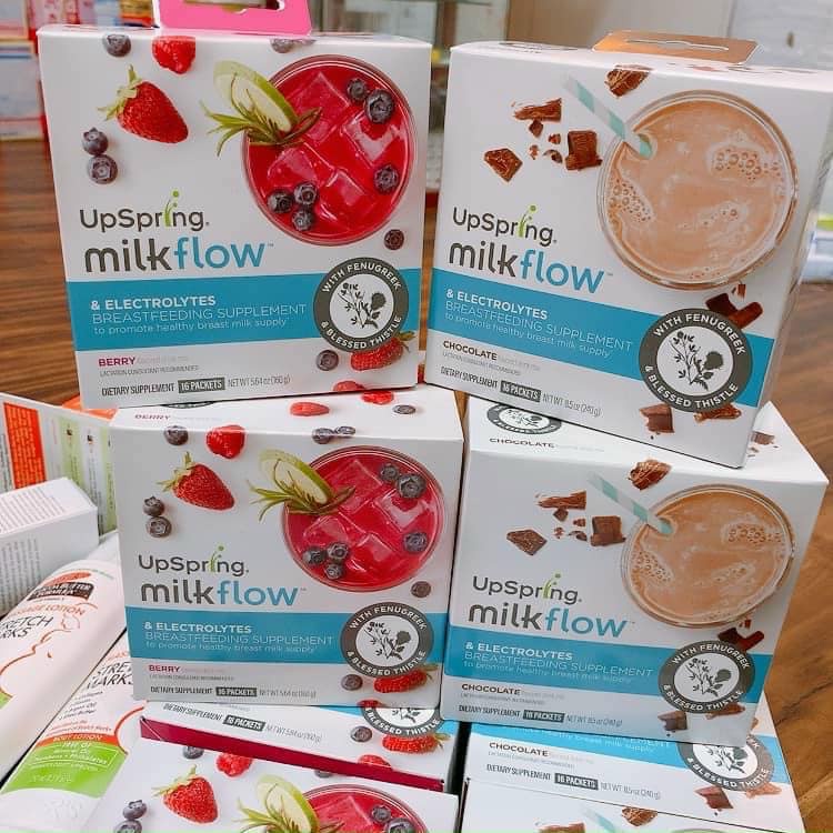 Trà Lợi Sữa Upspring Milkflow Mỹ Hộp 16 Gói Mẫu Mới Chính Hãng | Minizon Kids