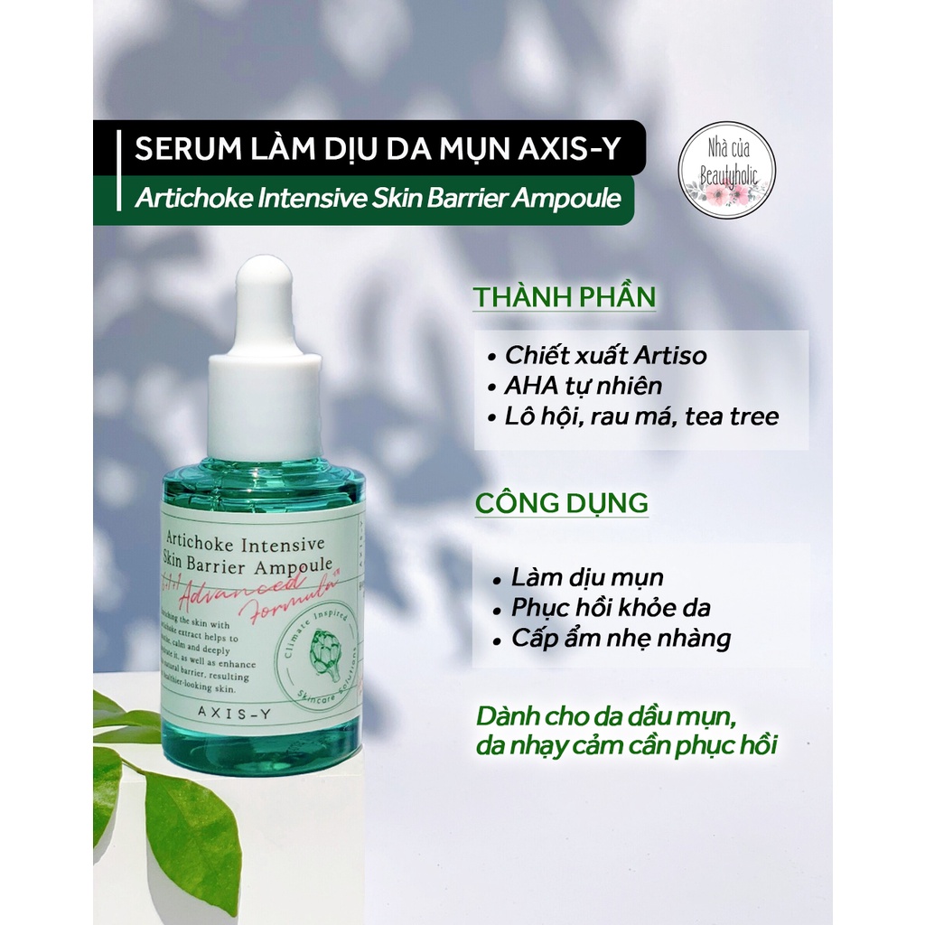 Tinh chất giảm mụn phục hồi da AXIS-Y ARTICHOKE INTENSIVE SKIN BARRIER AMPOULE