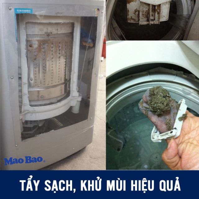 Tẩy Lồng Máy Giặt Mao Bao Ion Bạc Mới 300g Siêu Sạch RD686