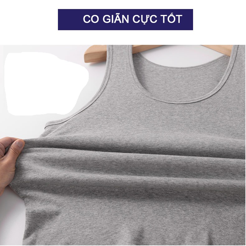 Áo Ba Lỗ Nam Cotton Siêu Đẹp Áo 3 Lỗ Nam Phong Cách Thể Thao Sát Nách Chất Vải Thun Thoải Mái Tập Gym Vận Động Mạnh