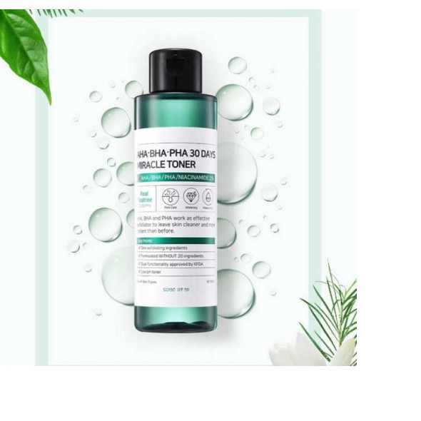 Nước Hoa Hồng Giảm Mụn Some By Mi AHA-BHA-PHA 30 Days Miracle Toner 150ml