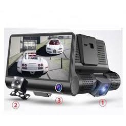 [Cao cấp- FREE SHIP]Camera hành trình ô tô 3 mắt camera, màn hình 4 inh full HD, có chế độ ghi đè hỗ trợ thẻ nhớ 32GB