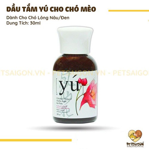 [CHÍNH HÃNG] DẦU TẮM YU CHO CHÓ MÈO CHAI 30ML