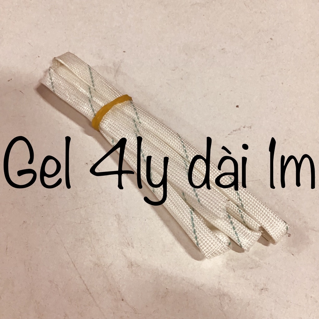 10 Sợi thủy tinh phi 4ly độ dài 1m gen cách điện chịu nhiệt - phụ tùng quạt gel 4mm