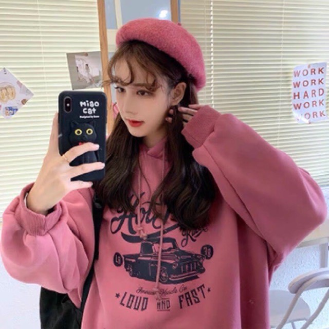 Áo đôi nam nữ Ulzzang hoodie nữ unisex loại CAO CẤP nỉ bông  chất đẹp có mũ form rộng (Ảnh chụp thật)