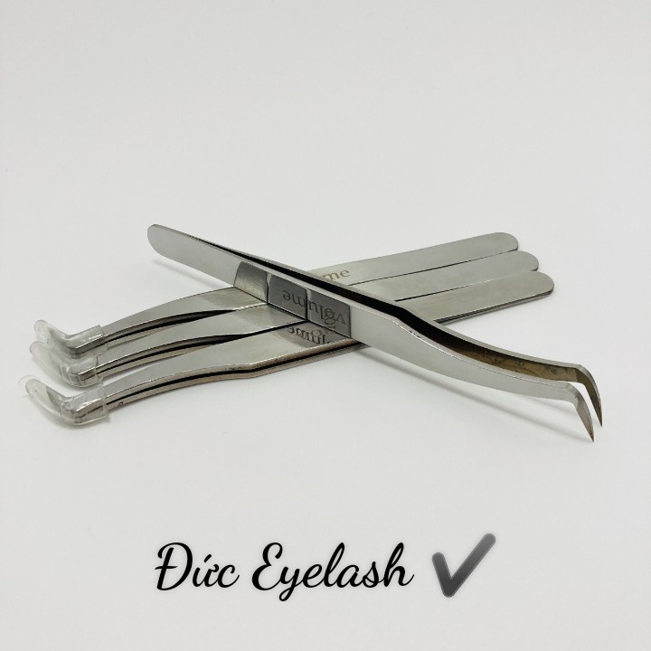 Nhíp Volume MEGA BẠC cap cấp, Mũi nhám. dùng để tạo fan, nối mi volume, bao test 15D - 20D_Đức Eyelash