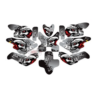 tem trùm xe xmen skull xám