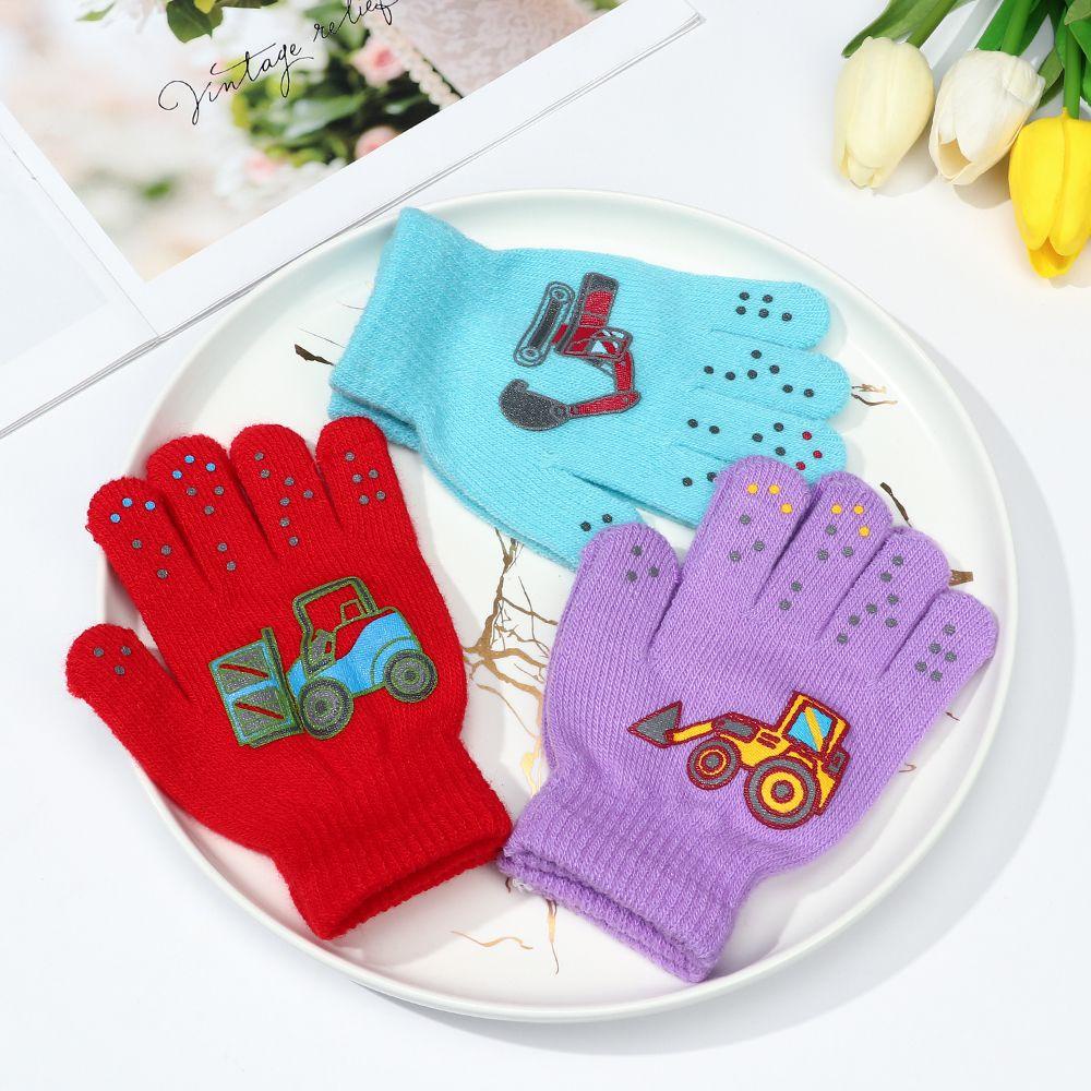 Găng Tay Dày Mềm Mại Ấm Áp Chống Trượt Cho Bé