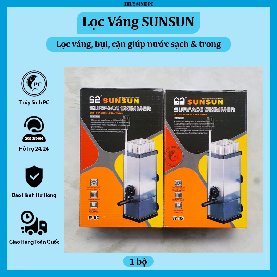 Lọc váng SunSun JY02 và JY03 cho hồ thủy sinh cá tép cảnh