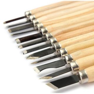Bộ 12 dao đục gỗ, khắc dưa
