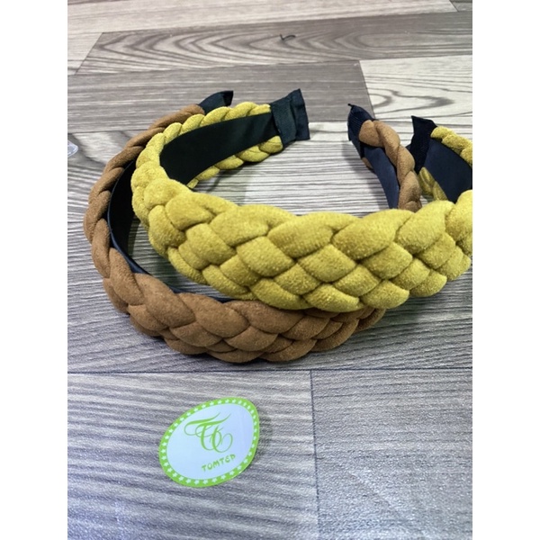 Băng đô dạng xoắn thời trang thu đông phông cách Hàn Quốc