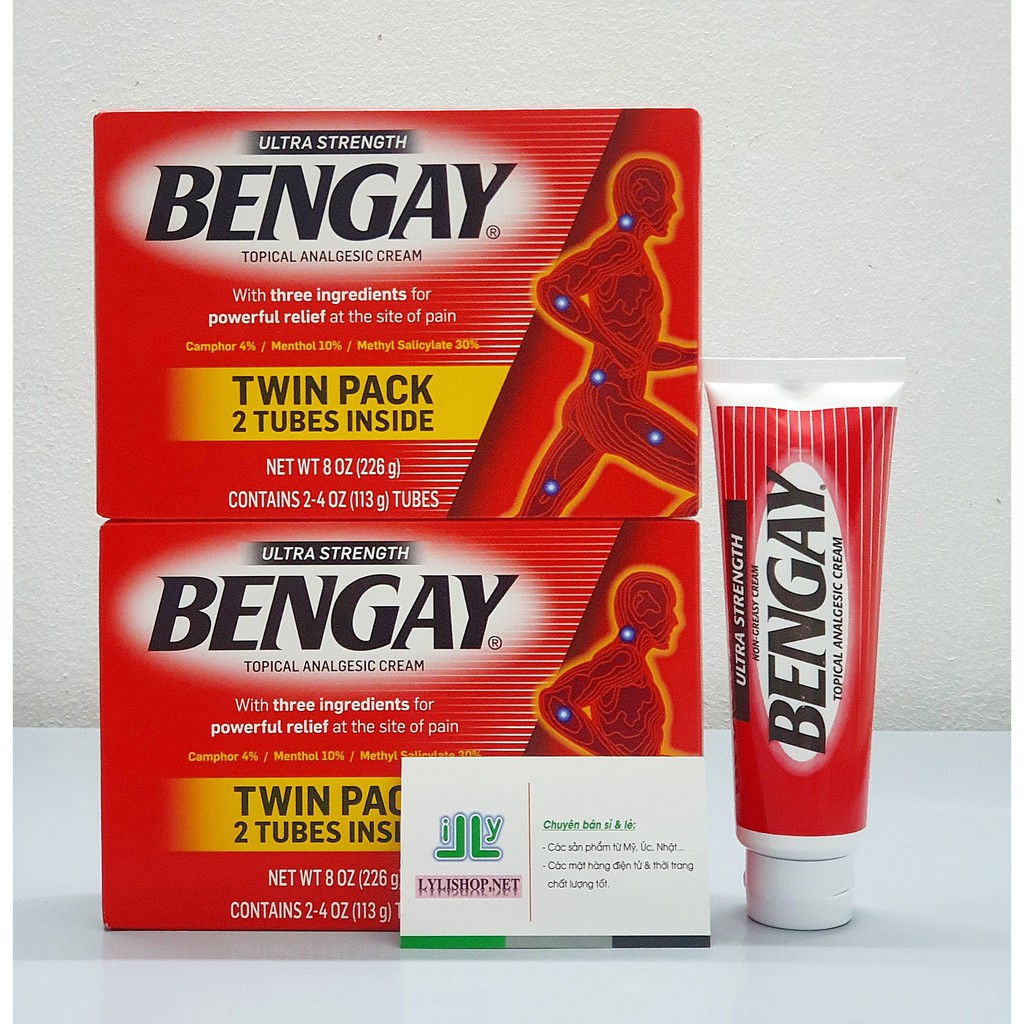 Kem giảm đau BENGAY hộp 2 tuýp 113g của Mỹ