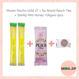 1 Bộ Dụng Cụ Uống Trà 2 Món + Trà Đào Mini Yakgwa