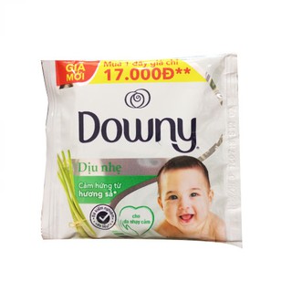 Dây 10 gói nước xả vải Downy dịu nhẹ hương sả 21ml