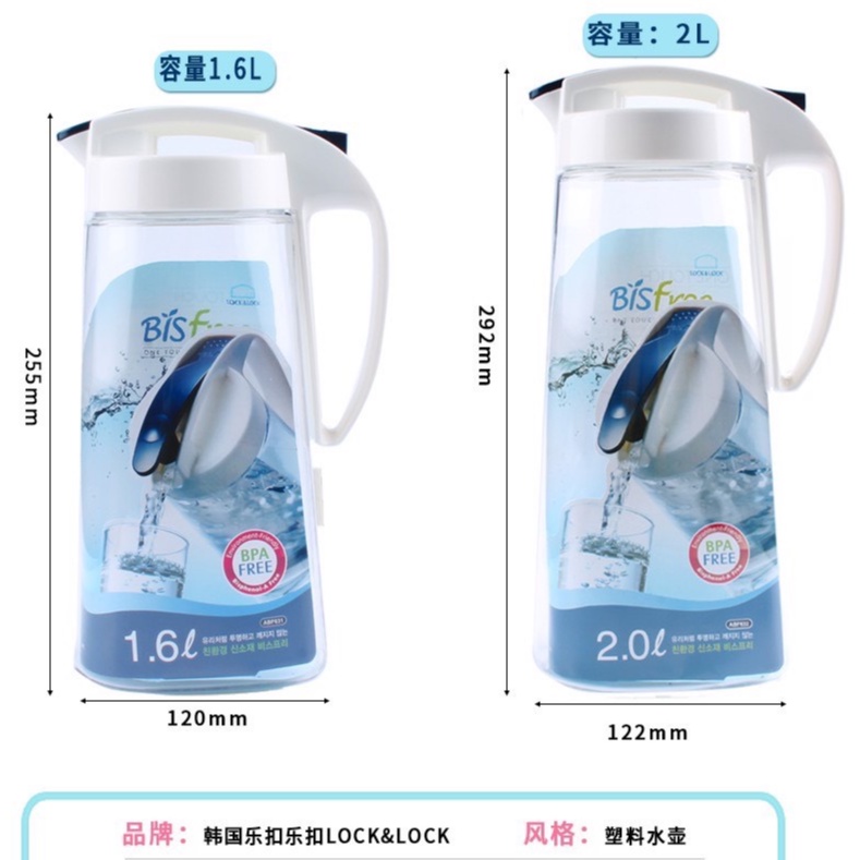 Bình nước Lock&amp;Lock One Touch 2L ABF632