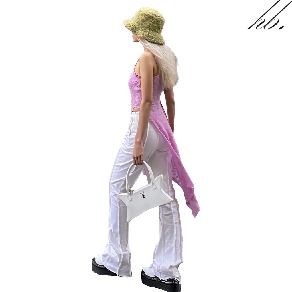 Áo Asym HeartBurn hồng tím