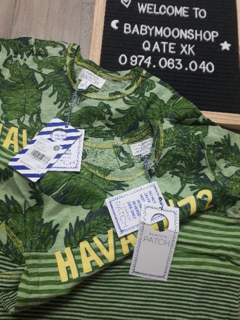 Áo pull bé trai PumkindPatch xanh lá