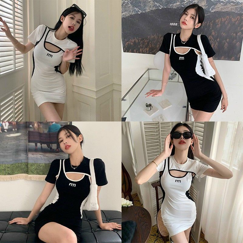 Đầm body viền khoét ngực cá tính Siêu tôn dáng PC