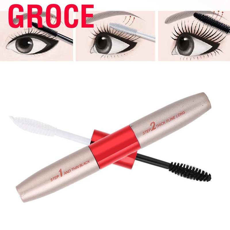 [Hàng mới về] Mascara 2 đầu uốn dài dày lông mi chống nước