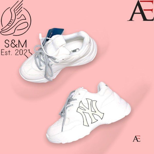 Giày _MLB NY, Giày Sneaker NY Da Bò Cao Cấp Đế Cao Tăng Chiều Cao Full Box Bill | BigBuy360 - bigbuy360.vn