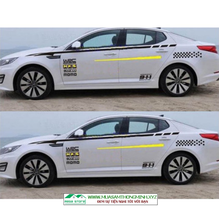 Bộ Tem Xe Hơi 911 Trang Trí Cực Chất, Đẹp Và Cá Tính