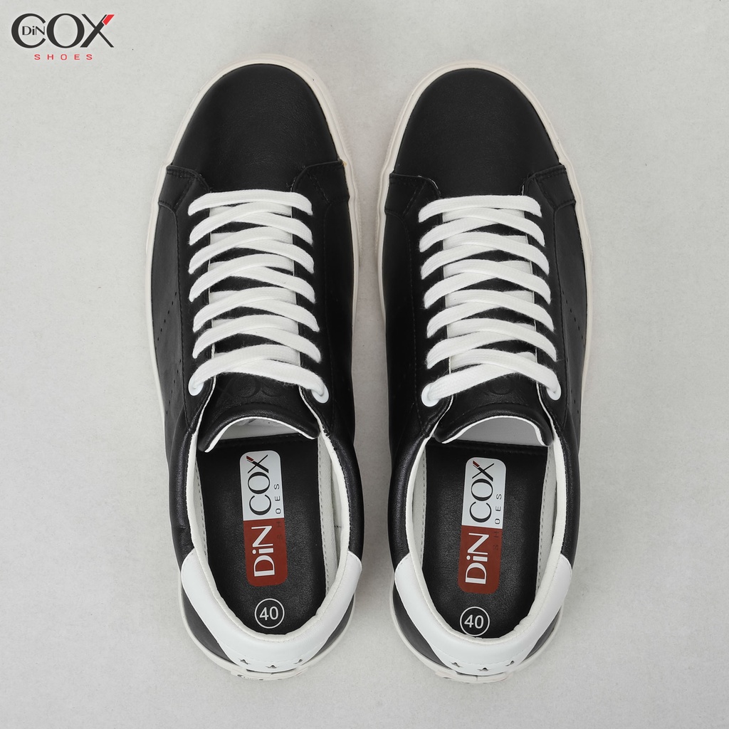 Giày Sneaker Da Nam Dincox C15 Black/White Sang Trọng Tinh Tế