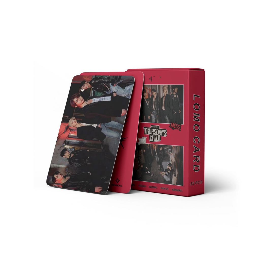 TXT Album Thursday's Child Photocard Lomo Card 54pcs/box