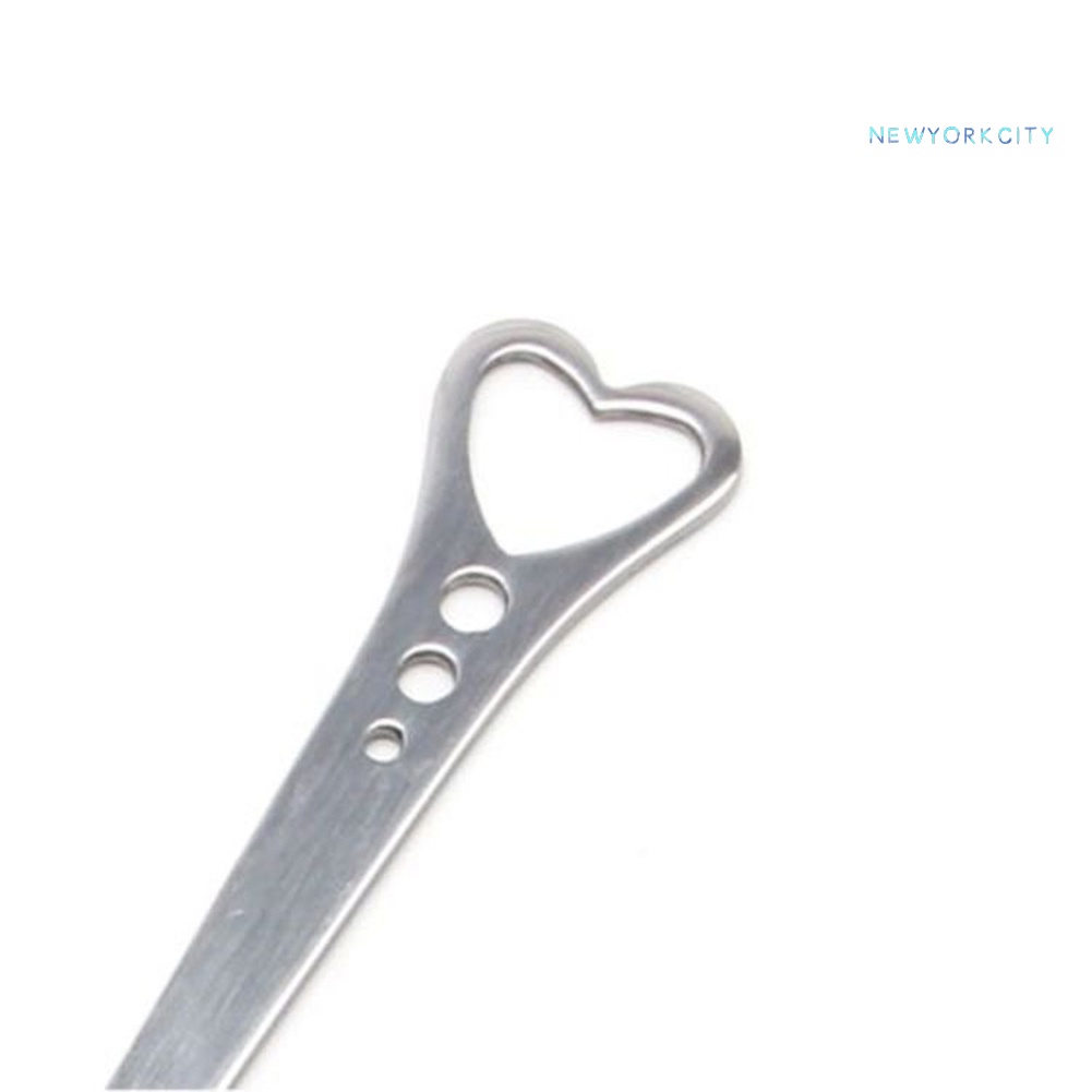 Muỗng Uống Trà/Cà Phê Bằng Thép Không Gỉ Hình Trái Tim Rỗng