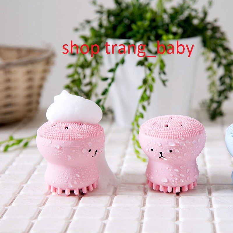 Cọ Rửa Mặt Bạch Tuộc dụng cụ rửa mặt shop trang_baby