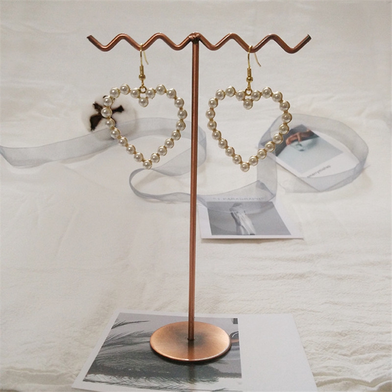 Khuyên tai hình trái tim phong cách Hàn Quốc thanh lịch cho nữ