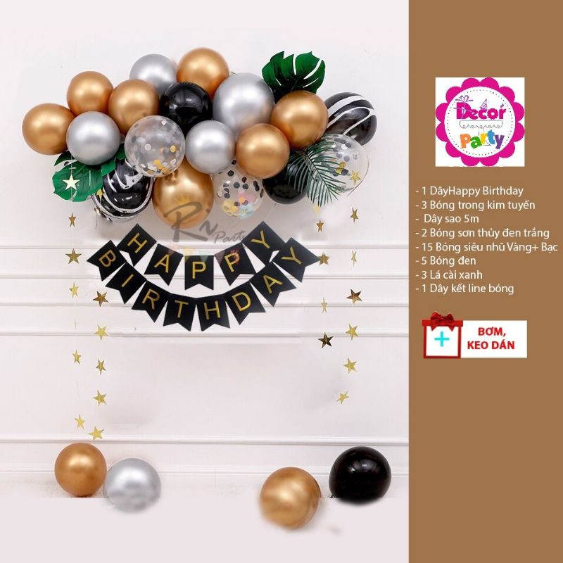 TPHCM- Set trang trí sinh nhật,party siêu đẹp VB08