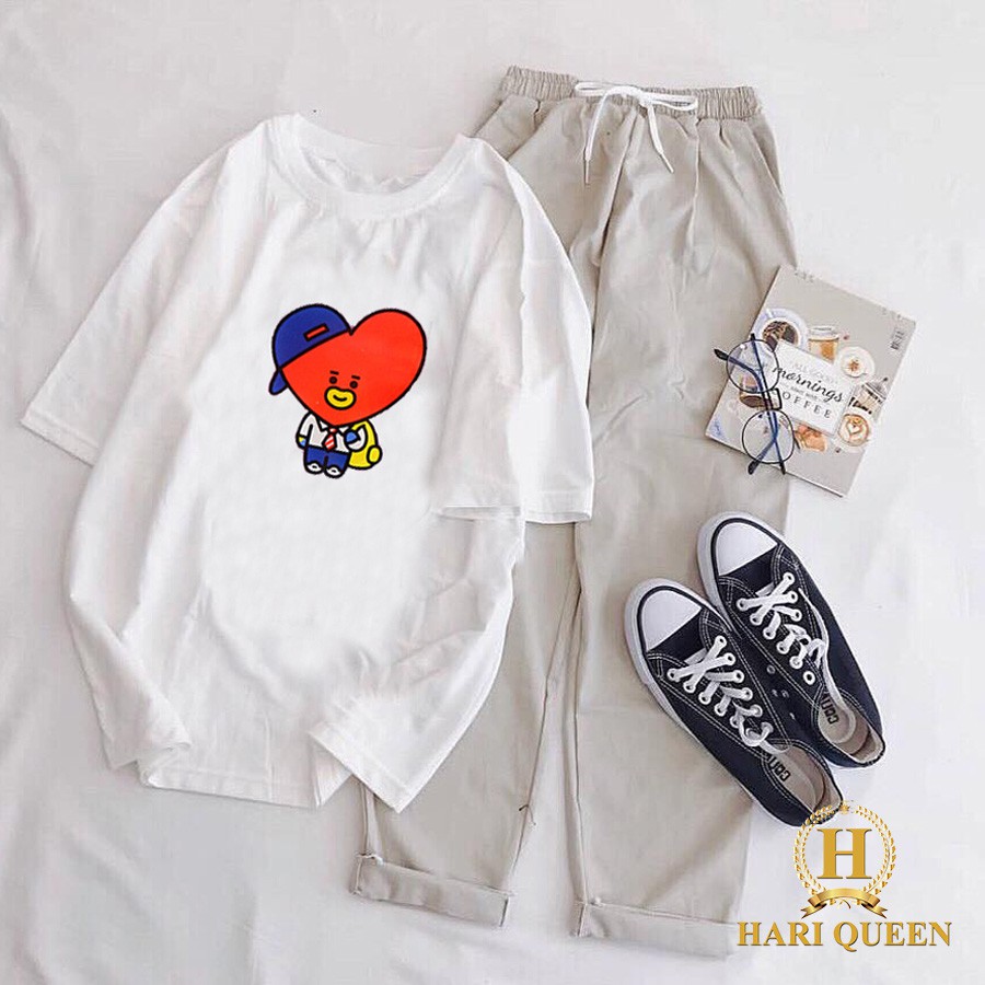 Sét áo tim đi học + quần kaki HARI0420