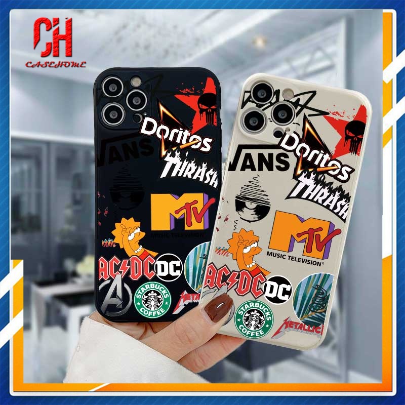 Ốp Điện Thoại Mềm Họa Tiết Graffiti Cho compatible for IPhone 11 12 13 PRO MAX 6 7 6S 8 Plus X XR XS MAX 11 12 13 mini Se 2020 6SPlus 7Plus 6Plus 8Plus XSMAX