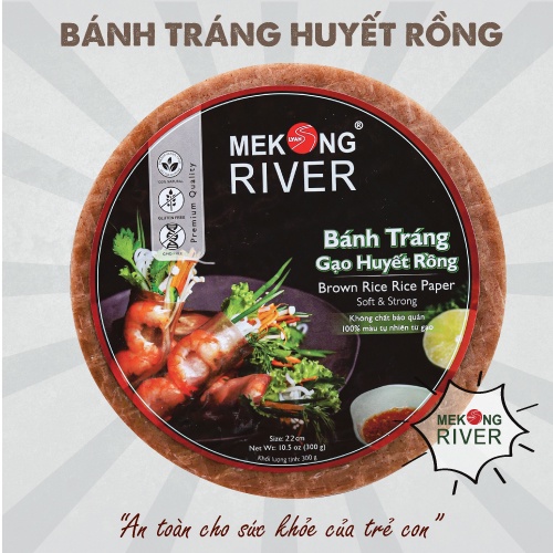 Bánh tráng gạo huyết rồng mekong river đóng gói - 300g - ảnh sản phẩm 6