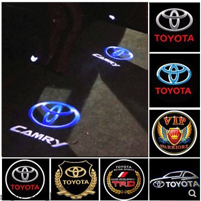 Bộ 2 đèn led laser gắn cửa xe hơi toyota harrier prius crown reiz camry prado brz scidn avalon prir estima corolla