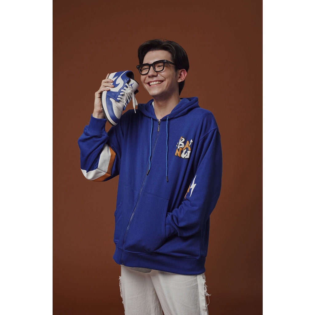 Áo Banawa Student Hoodie Zip - Blue