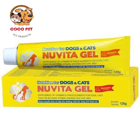 Gel Dinh Dưỡng NUVITA 120g - Bổ Sung Vitamin, Khoáng Chất Cho Chó Mèo Biếng Ăn