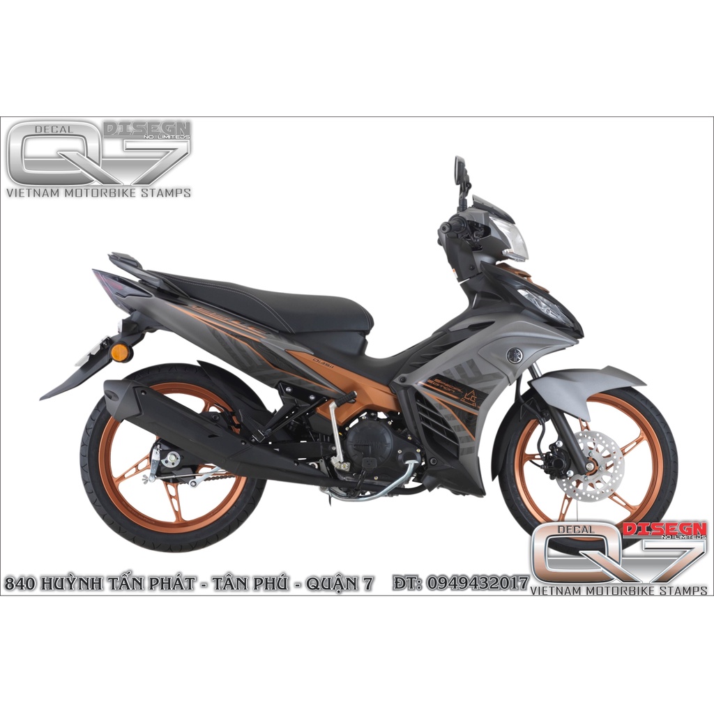 TEM RỜI EXCITER 2011 LC XÁM CAM