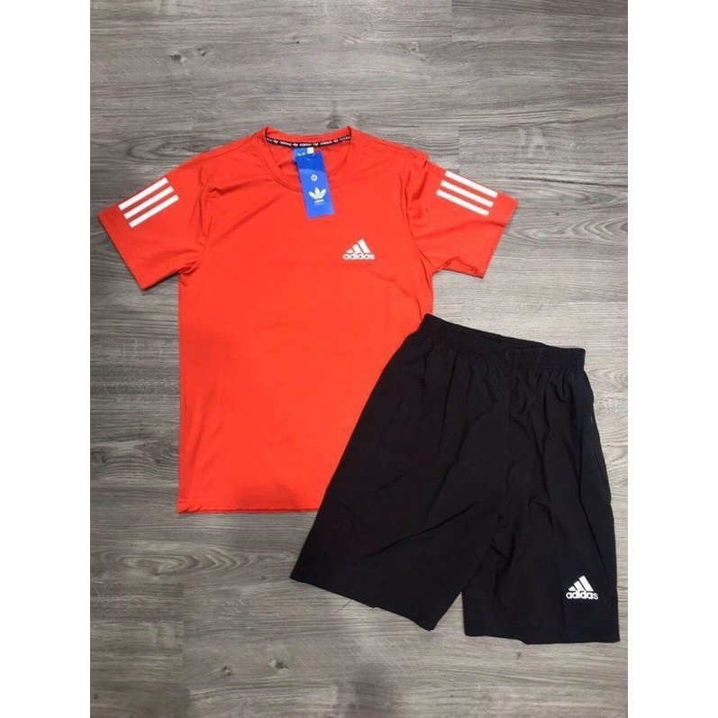 Set Bộ Thể Thao 2 Món Quần Shorts + Áo Nam Nữ Unisex Chất Vải Thun Adida MSA013TH