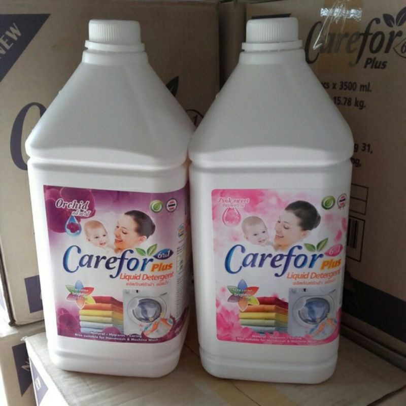 Nước Giặt Carefor 6 trong 1 can 3,5L Hồng/Tím/Xanh