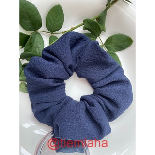 Cột Tóc Scrunchies vải linen mềm mại
