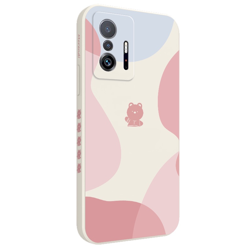 Ốp Điện Thoại Tpu Dẻo Hình Gấu Và Hoa Đơn Giản Thời Trang Cho xiaomi mi 13t 12t 11t 10t pro lite mi 9t pro